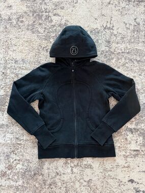 Lululemon Black Scuba Hoodie | Size 10 | Full Zip | Thumbholes
